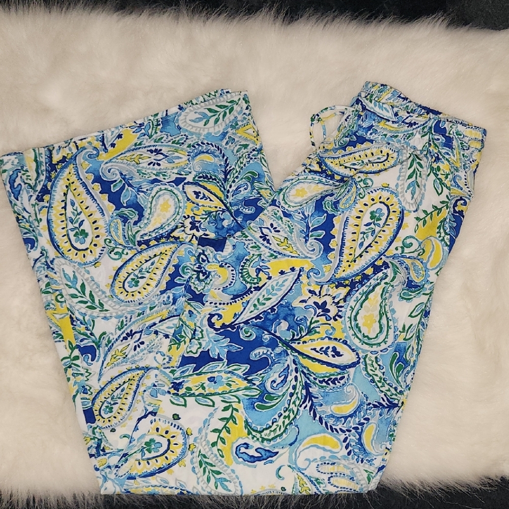 Ralph Lauren Blue and Yellow Paisley Kids Shorts